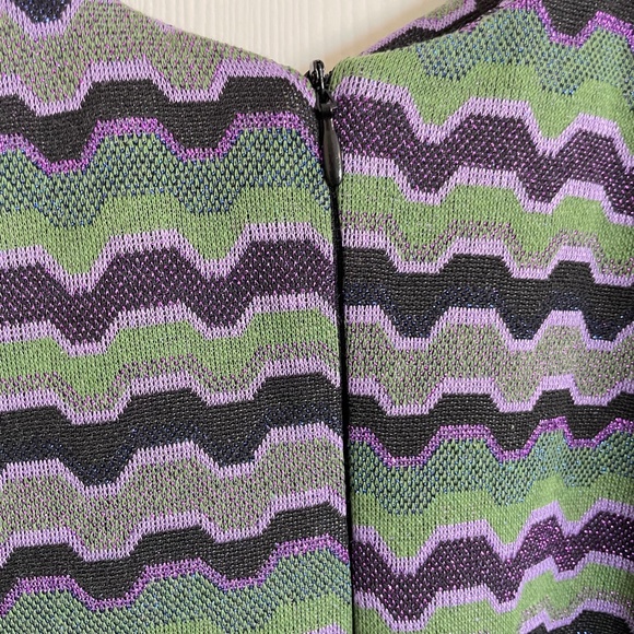 Zara Geometric Stripe Cut Out Dress - Picture 7 of 10